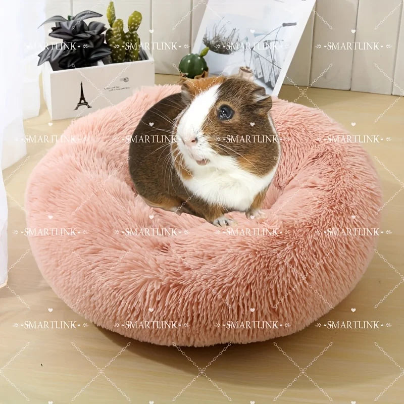 Plush Guinea Pig Bed Soft Hamster Bed House Winter Warm Squirrel Hedgehog Rabbit Chinchilla Bed House Nest Hamster Accessories