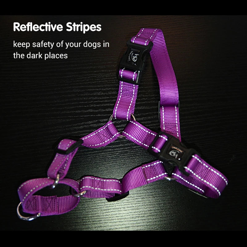No Pull Dog Harness for Medium Large Dogs Reflective Choke Free Front Clip Pet Harness Quick Release Easy Control Dog Harness