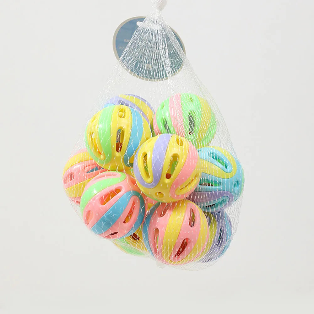 Large Colorful Bell Ball - Cat Toy for Self-Play, Interactive Pet Toy with Jingly Bells, Perfect for Kittens