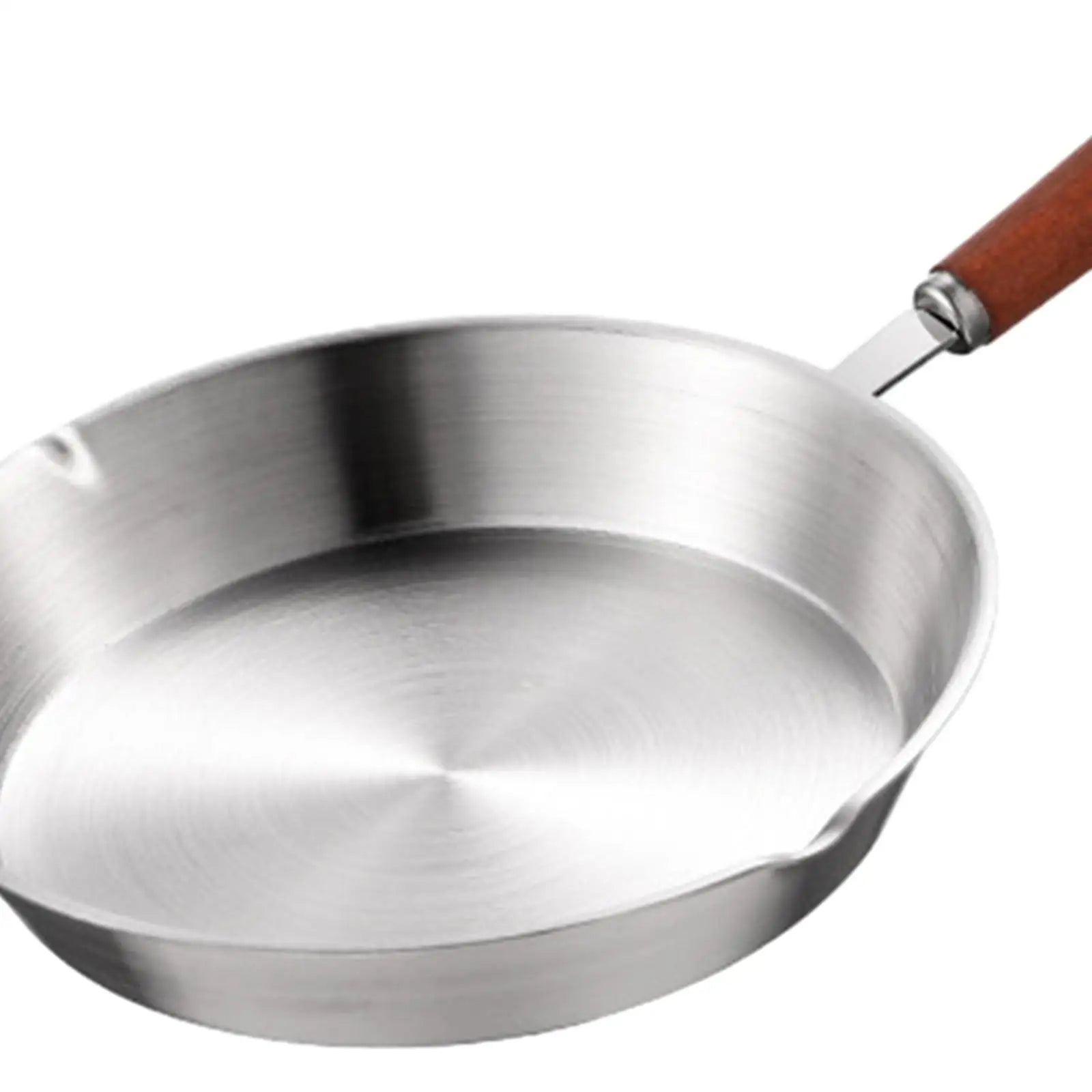 Stainless Steel Frying Pan Kitchen Cookware Ergonomic Handle Cooking Pan Egg Frying Pan Nonstick for All Stovetops Travel Rvs