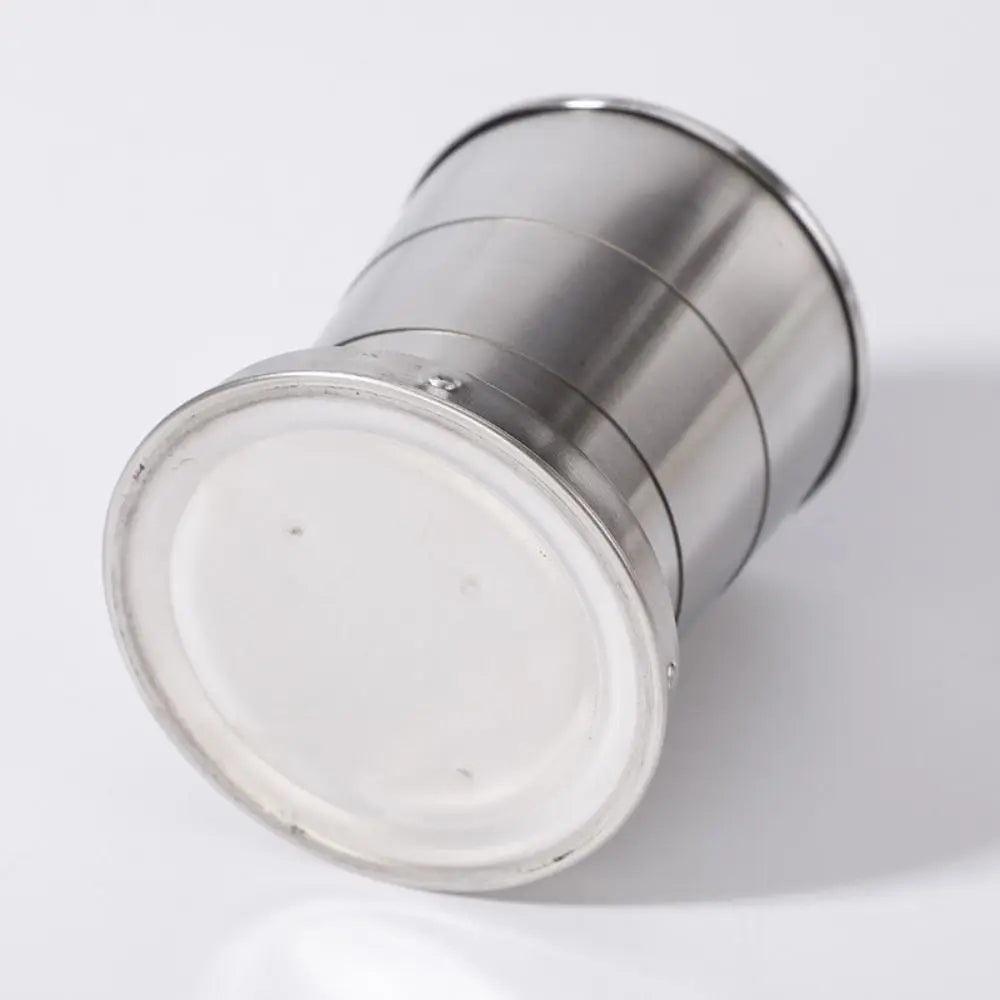 Multifunctional Stainless Steel Folding Cup Collapsible 3 Size Water Drinking Cup Stackable Portable Camping Mug Hiking