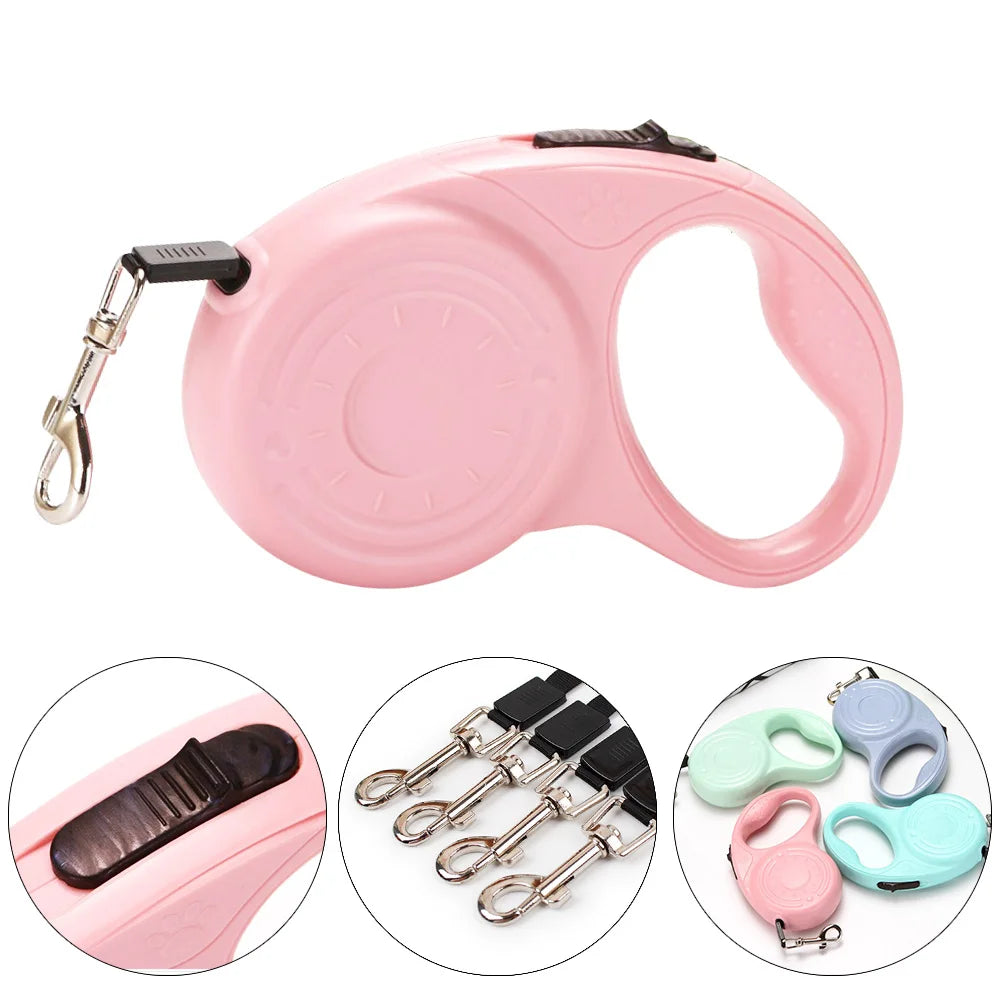 3m 5m Dog Leash for Small Medium Dogs Cats Outdoor Hiking Automatic Retractable Extending Rope Chihuahua Bulldog Pet Supplies