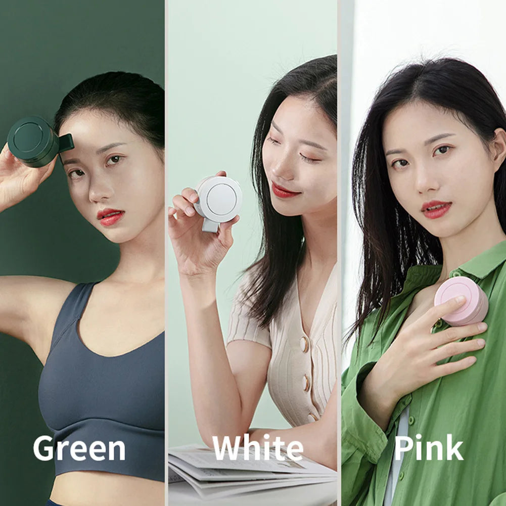 2025 Upgraded Mini Clip Fan Portable Waist Neck Fan Personal Fan Bladeless USB Fan Mini Air Conditioning Fan Outdoor Air Cooler