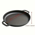 Cast Iron Frying Pan Non-stick Pan Pizza Egg Pancake Pot Vegetable Steak Skillet Home Kitchen Flat Pan Omelette Outdoor Cookware