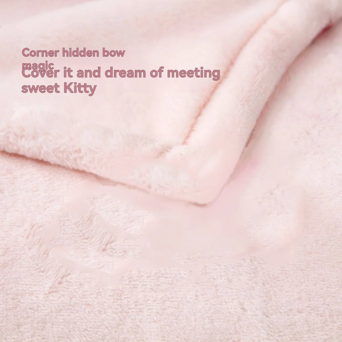 San-rio Hello-Kitty Various Sizes Anti-static Thick Fleece Blanket, Milk Fleece Blanket, Casual Blanket, 150*200cm