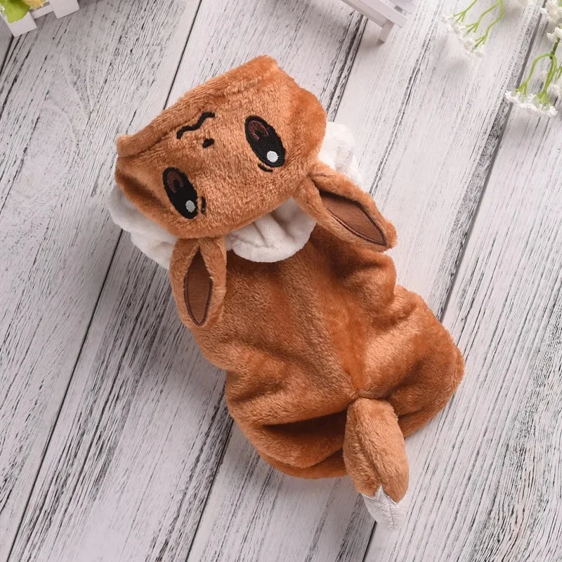 Warm Fleece Pet Coat Cotton Jacket Teddy Small Medium Dogs Cats Warm Autumn Winter Transformation Clothes Home Garden