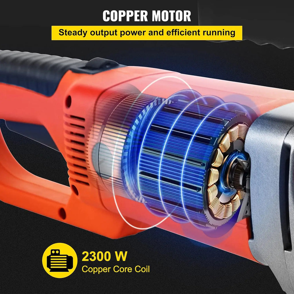 Electric Pipe Threader, 2300W Pipe Threading Machine with 6 Dies 1/2"-2", 110V Hand-held Pipe Threader Machine