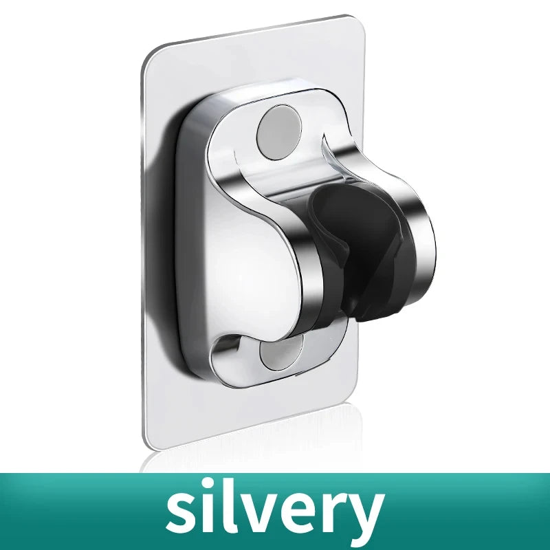 3pcs Silver Bathroom Shower Head 5 Gear Adjustable High Pressure Water Saving Shower Stop Switch With Hose And Holder Bathroom