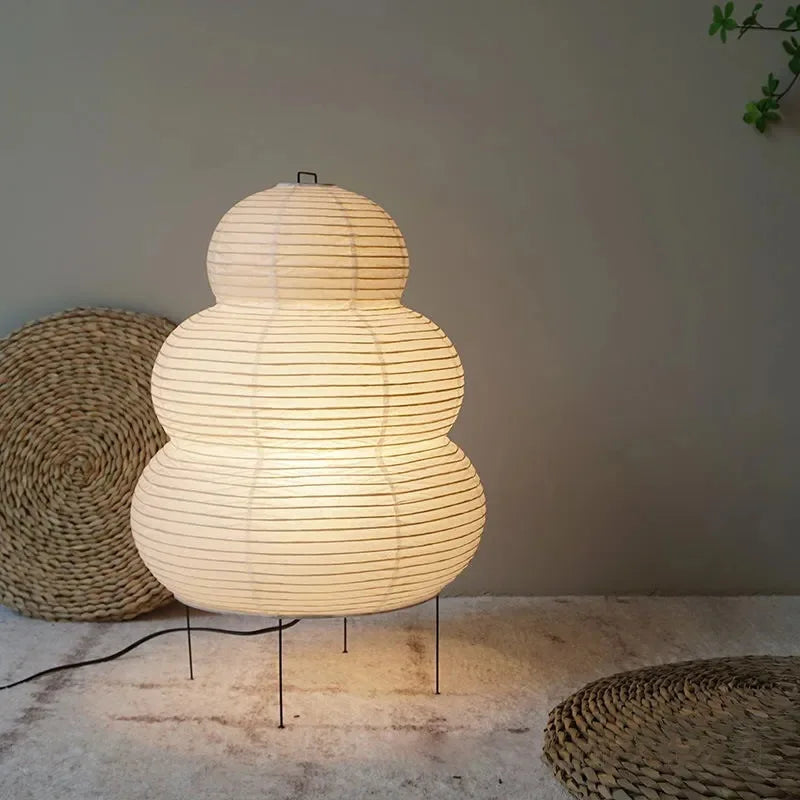 Japanese Noguchi Rice Paper Suitable for Bedroom Atmosphere Bedside Lamp Living Room Study Decoration Lighting Desk Lamp