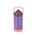 JUSTINLAU Kids Thermos Cup Vacuum Flask Sippy Cup Straw Cup with Handle Stainless Steel Car Cup Travel Thermal Water Bottles