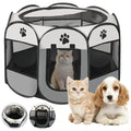 Portable Foldable Cat Tent Cat House Outdoor Travel Pet Tent Cat/Dog Cage Octagonal Fence Pet Cage Easy Operation