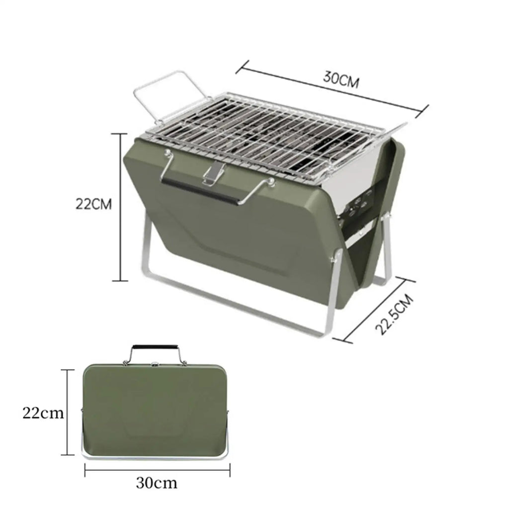 BBQ Grill Portable Mini Simple to Use Steady Small Medium Large Tailgating for Campfire Cooking Backyard Picnic Camping Domestic