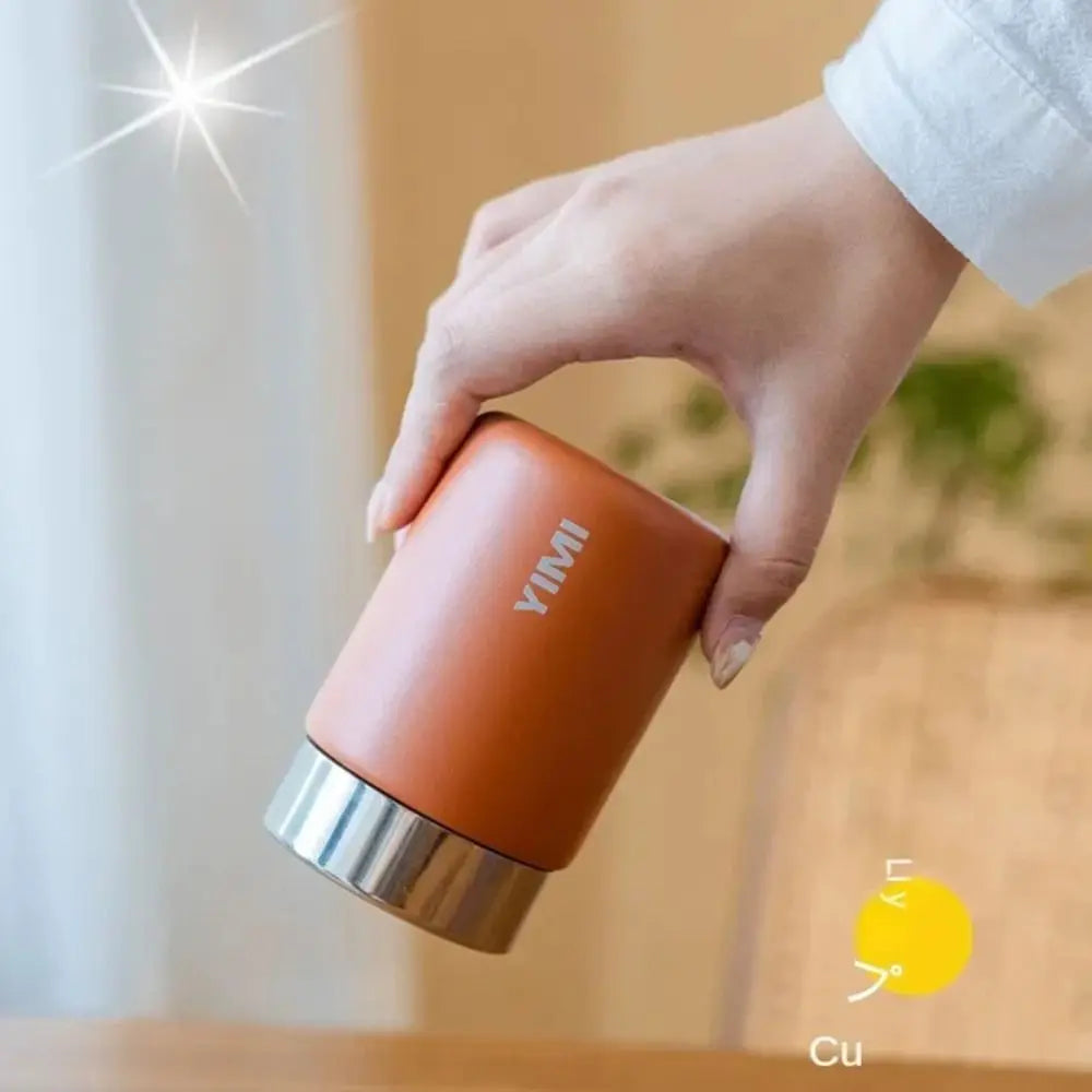 230ml Mini Thermal Cup Fashion Leak-proof Stainless Steel Pocket Flask Lightweight Coffee Mug
