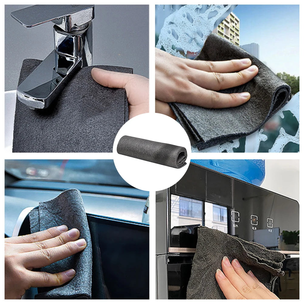 20/5PCS Thickened Magic Cleaning Cloth Reusable Microfiber Washing Rags Glass Wipe Towel For Kitchen Mirrors Auto Windows