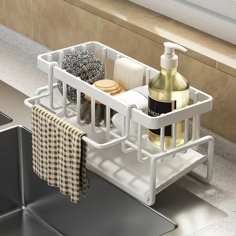 Sink Drain Sponge Holder Sink Basket Brush Holder Dishcloth Hanger Soap Sink Stopper Kitchen Sponge