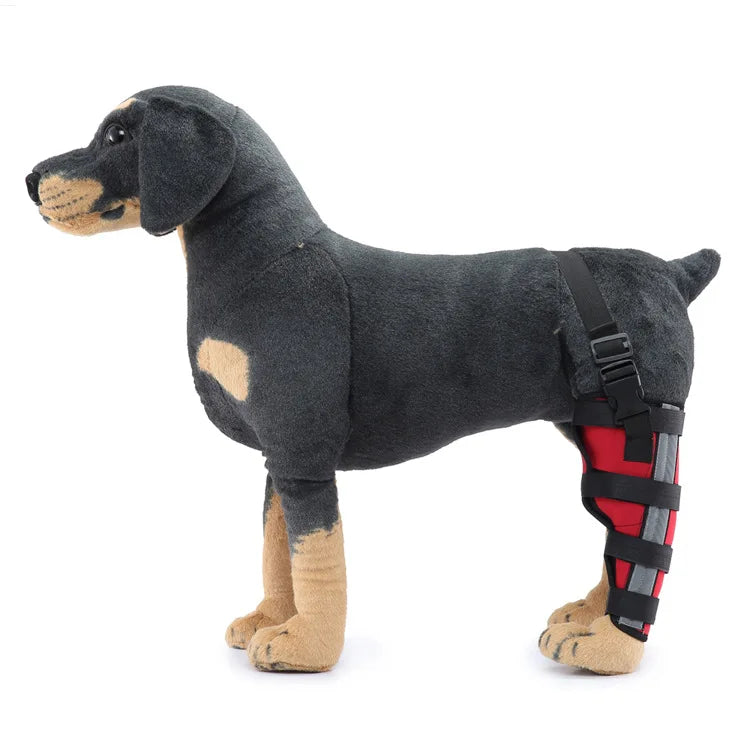 Pet Knee Pads Dog Support Brace for Right Left Leg Hock Joint Wrap Breathable Injury Recover Legs Dog Protector Support