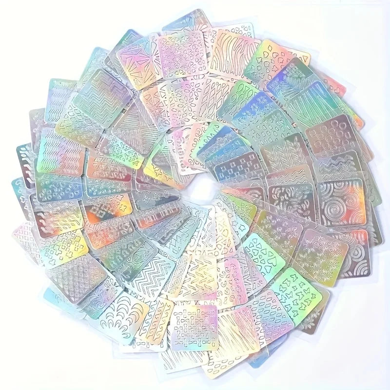 24pcs/ sheet Nail Vinyl Stencils - Easy to Use Nail Decoration Stickers for Salon-Quality Nails