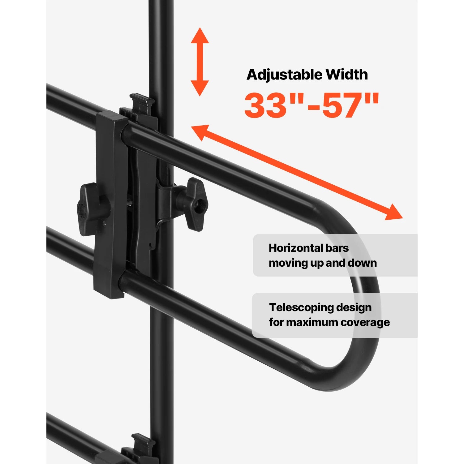 SucceBuy DogCar Barrier Dog Car Gate-Strong Metal Tubing Gate Divider Adjustable Universal-Fit Vehicle Pet Barrier for Car Truck