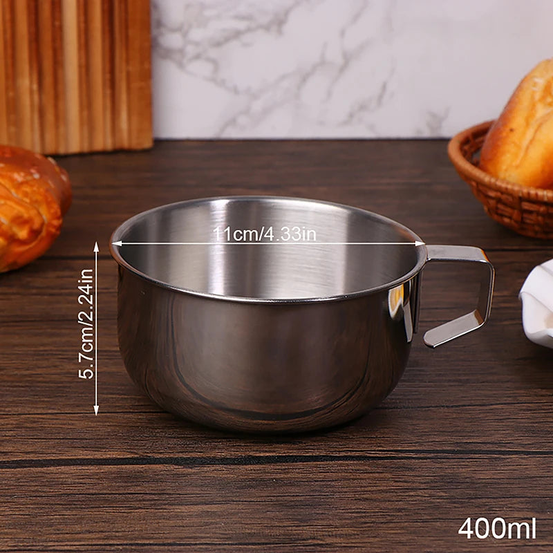 Mini Water Cup With Handle Durable Anti Scalding Milk Coffee Mug Drinking Cup For Kids Student Drinkware 304 Stainless Steel