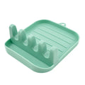 Kitchen Spoon Holders Fork Spatula Rack Shelf Organizer Plastic Chopsticks Holder Non-slip Spoons Pad