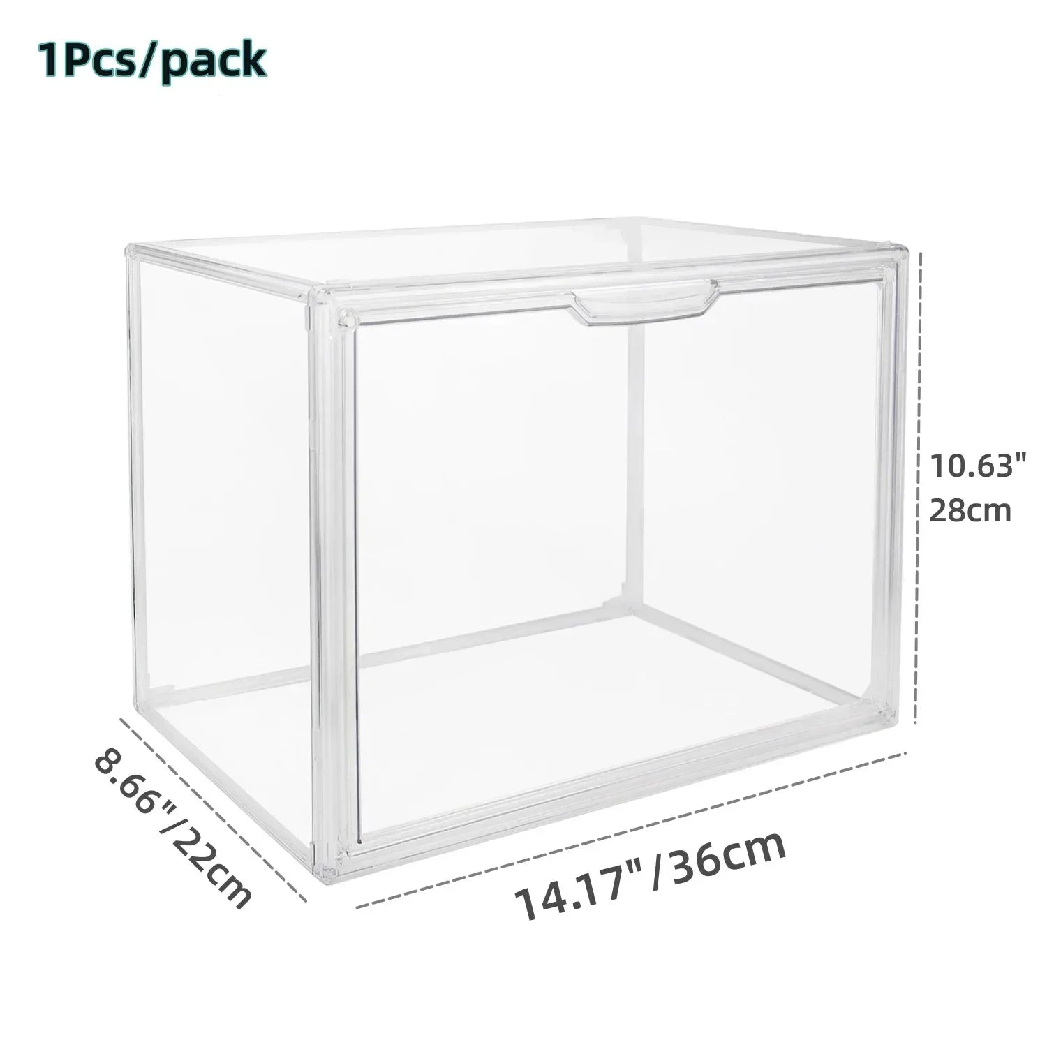 Display Case Dustproof Clear Storage Bins Containers Organizer Bag Show Box for Figures/Toys/Collectibles/Gundam/Car Model/Lego