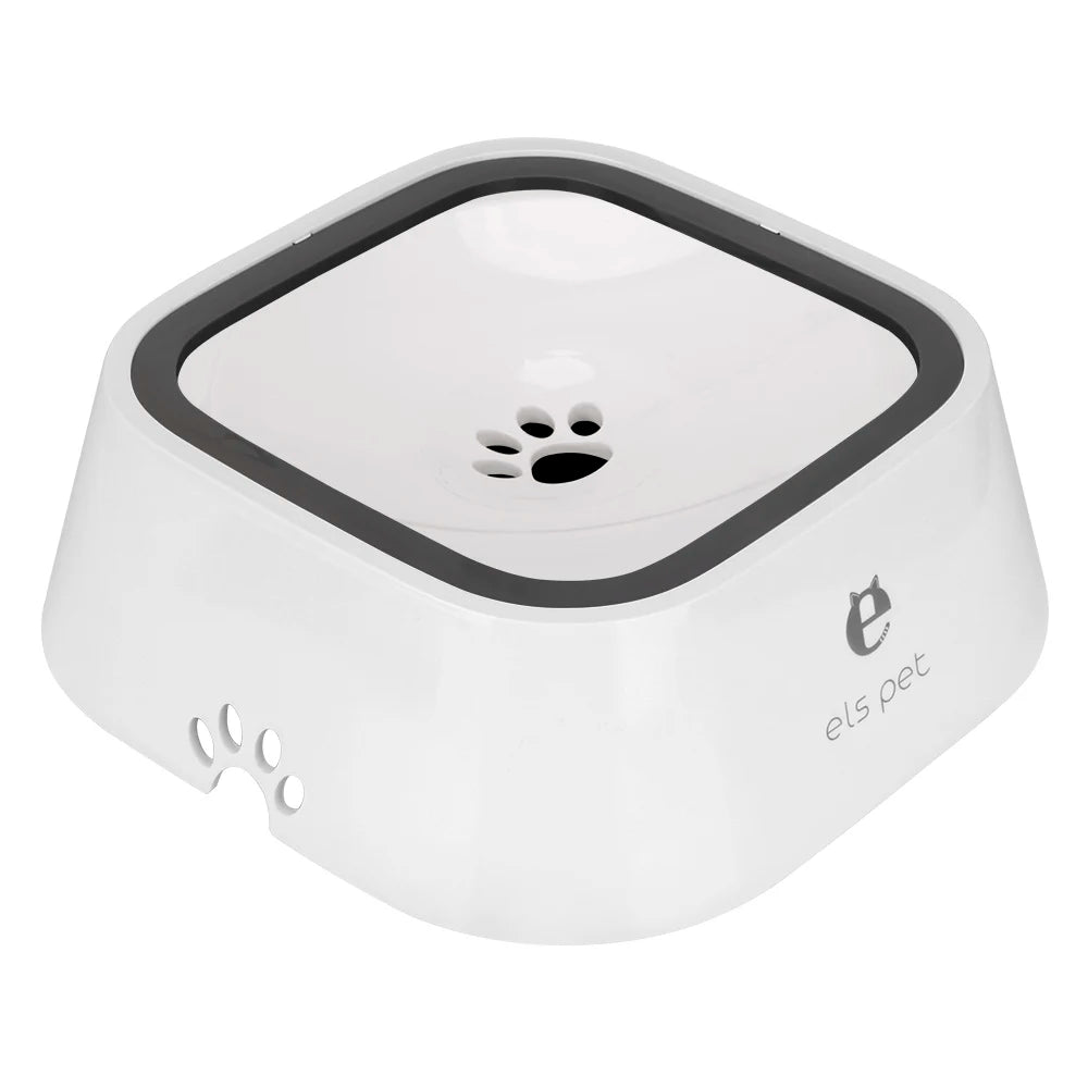 Cat Dog Water Bowl Carried Floating Bowl Slow Water Feeder Dispenser Anti-Overflow 1.5L Dog Supplies Pet Fountain