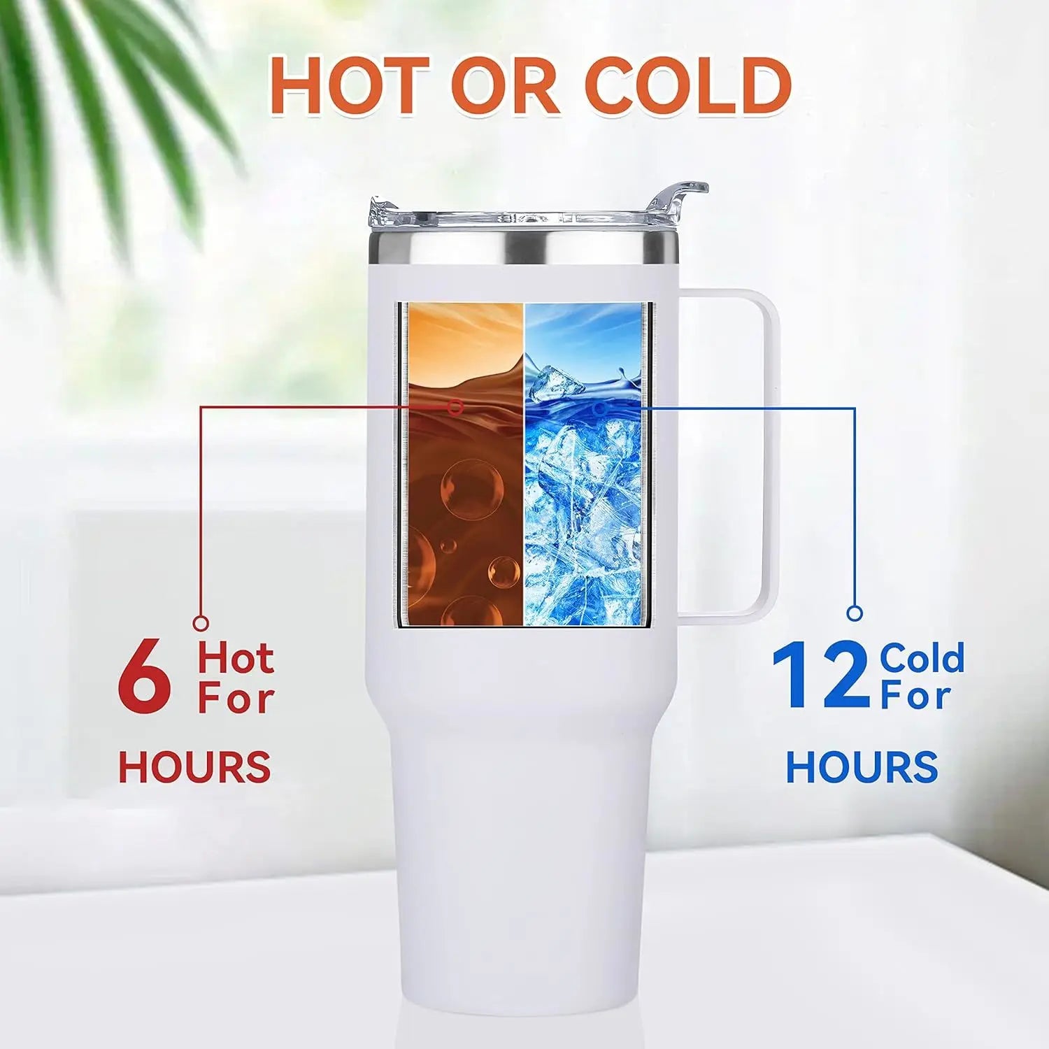 1200ML Metal Vacuum Insulated Cup Stainless Steel Portable Water Cup Refrigerated Vacuum Insulated Straw Leak-proof Lid