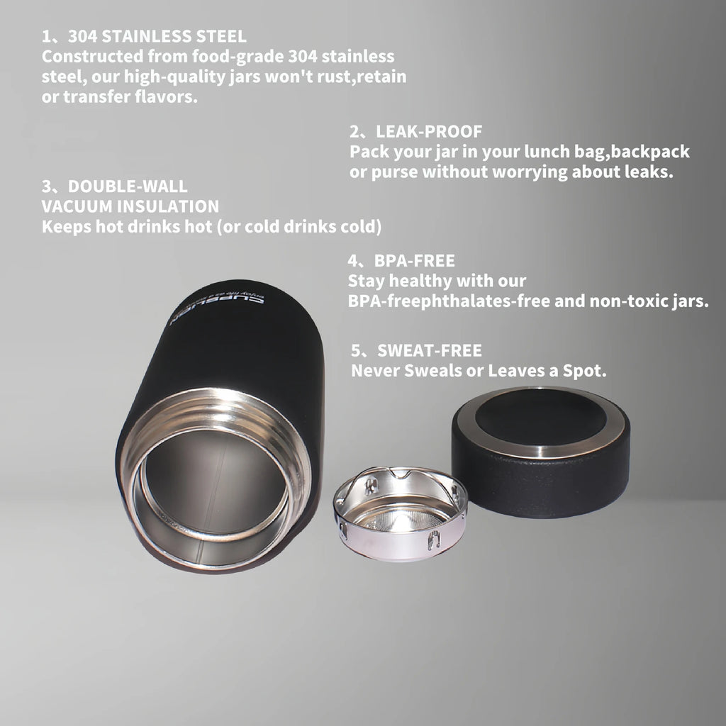 400ML Stainless Steel Coffee Thermos Bottle Thermal Mug Leakproof Car Vacuum Flasks Coffee Cup Travel Portable Insulated Bottles