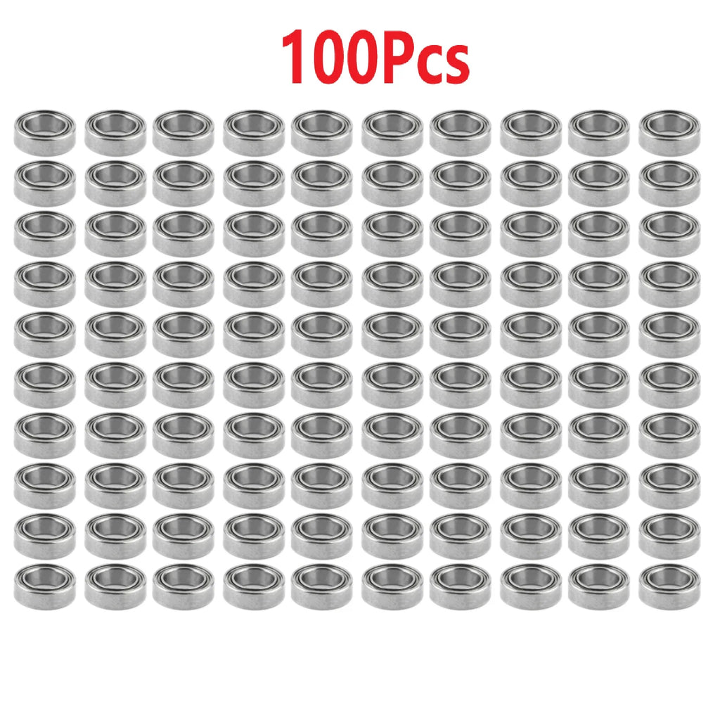 100Pcsk 5x8x2.5mm Metal Shielded Ball Bearing Steel Bearings MR85ZZ Bearings