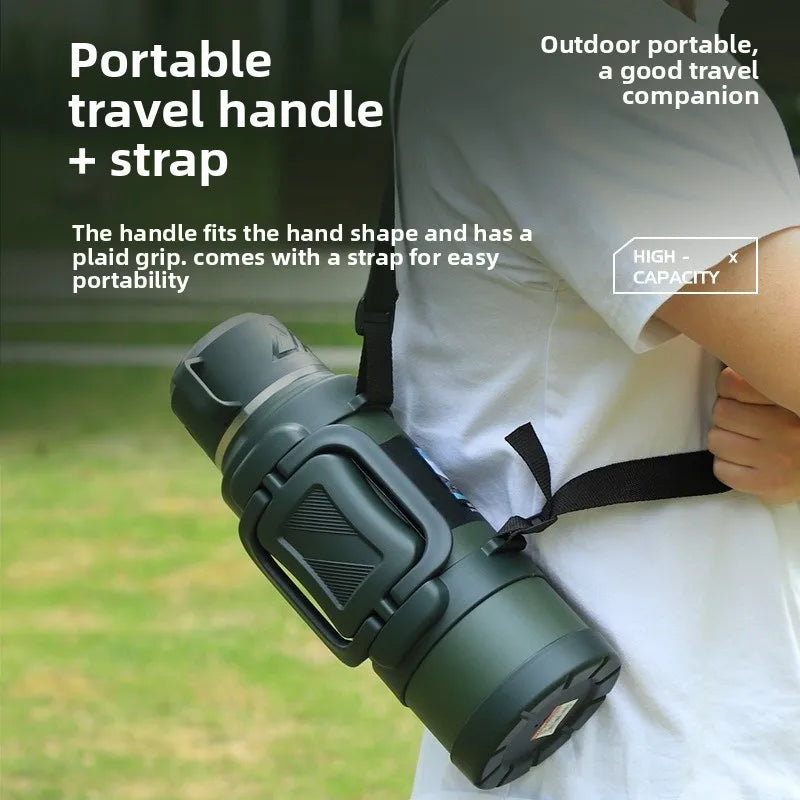 316 stainless steel vacuum insulated cup - travel hot water bottle - household portable vehicle-mounted sports water bottle