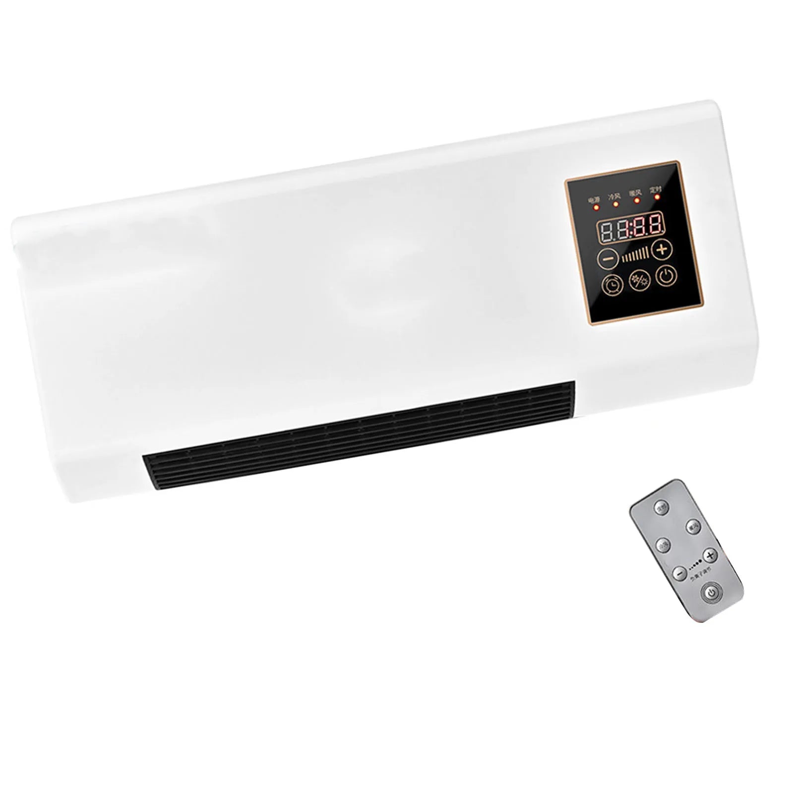 1800W Wall Mounted Air Conditioner 2-in-1 Cooling Heating Compact for Bedroom 20㎡ Quiet Operation Energy Efficient