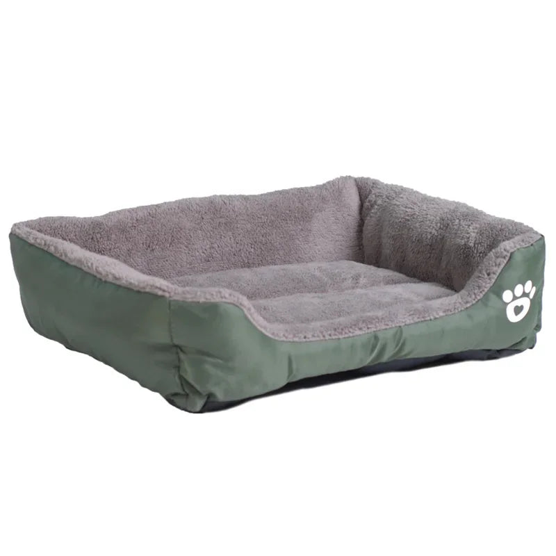S-3XL 9 Colors Winter Paw Pet Sofa Dog Beds Waterproof Bottom Soft Fleece Warm Cat Bed House dog bed for small and large dogs