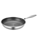 26/28/30cm Frying Pan Stainless Steel Honeycomb Pot Non-coated NonStick Pan Thickened Steak Cooking Pot Gas Induction Cooker