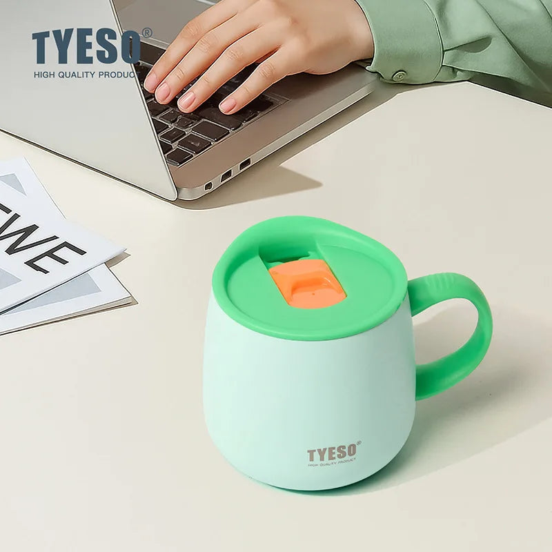 355ml Super Strong Vacuum Insulated Stainless Steel Table Mug Ceramic Coating BPA Free Keep Cold Hot Beverages All Day Leakproof