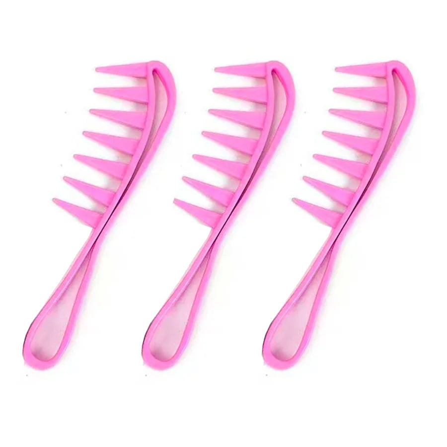 1 wide toothed shark comb exfoliating curly hair salon hair comb styling tool，Special for real hair wigs