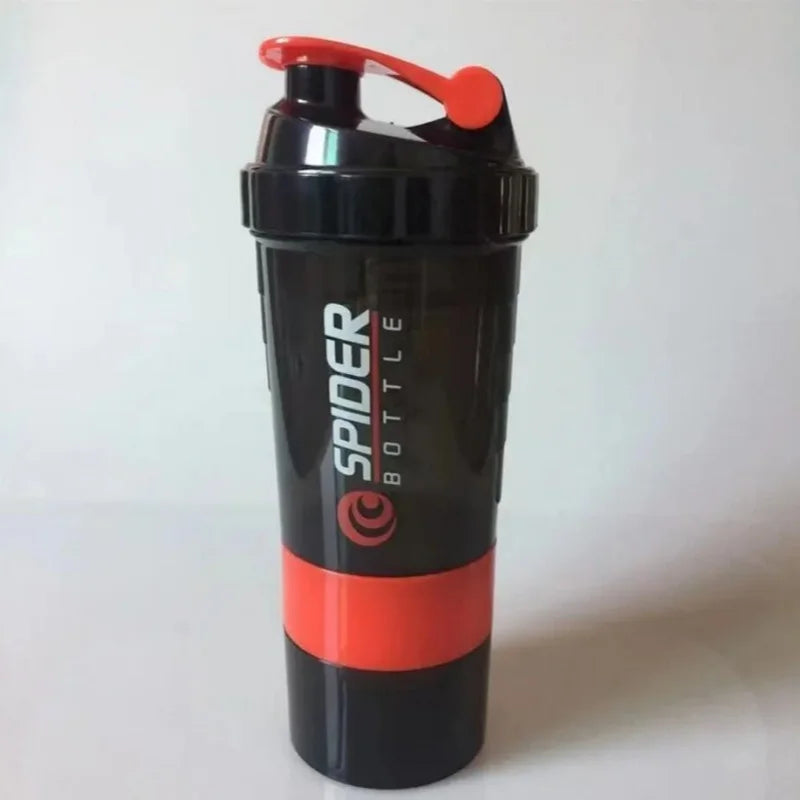 Shaking Cup Food Grade With Powder Box Three-Layer Shaking Cup Protein Powder Fitness Sports Shake Mixing Water Glass