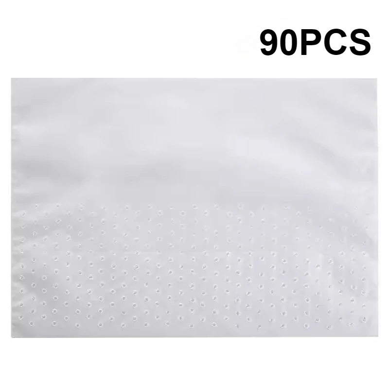 30/60/90PCS Anti-Clogging Kitchen Sink Drainage Bags Disposable Leftover Vegetable Waste Bag Stand-Up Foldable Sink Strainer Bag