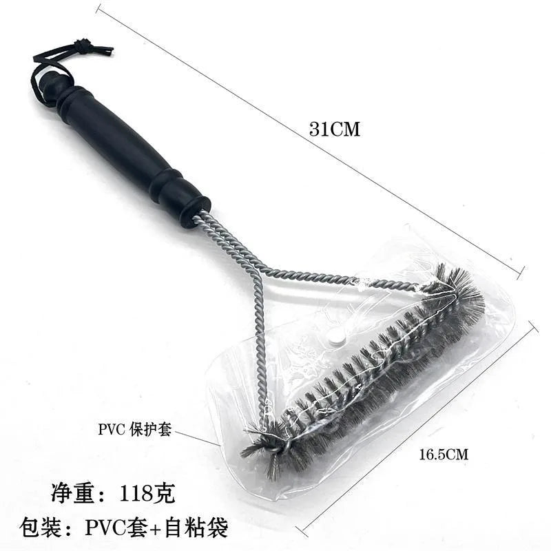 BBQ Grill Cleaning Brush Stainless Steel Bristles Non-Stick Barbecue Grill Cleaner BBQ Accessories