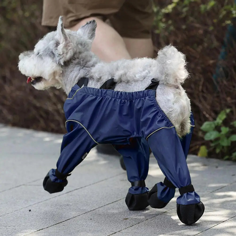 Dog Shoes Leggings Dirty-Proof Suspender Boot Waterproof Dog Pant Anti-Slip Pet Paws Protector for Outdoor Walking Hiking