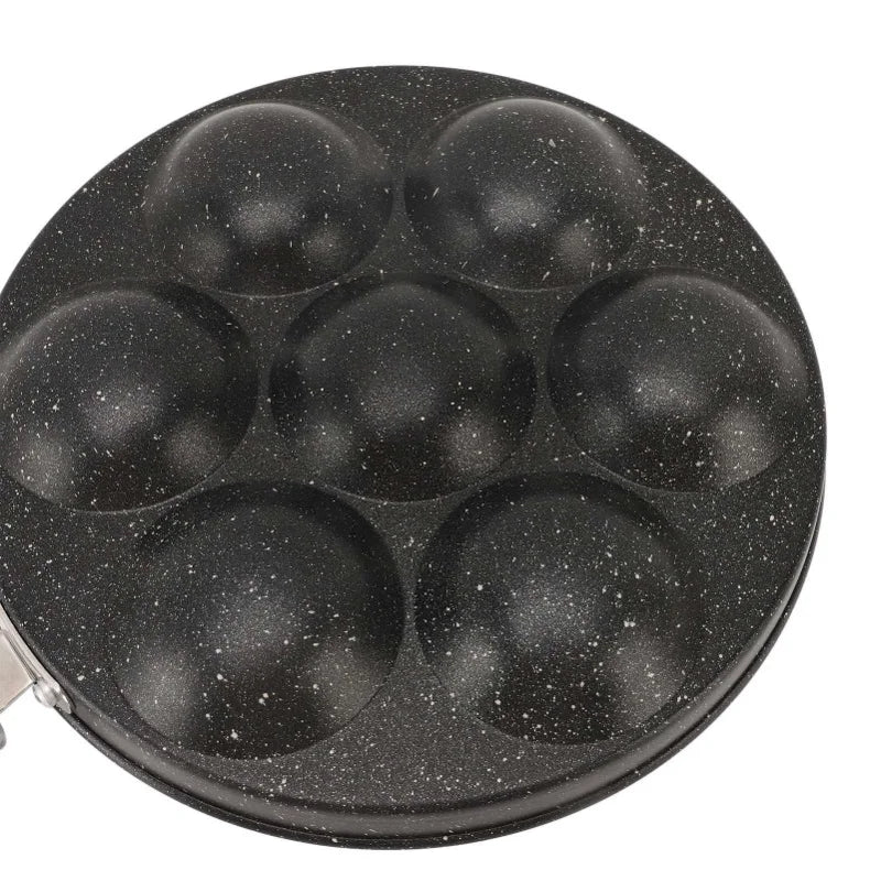 Egg Pan Omelette Fried Egg Pan 7 Holes Frying Pan Nonstick Multipurpose For Home Kitchen Breakfast Making