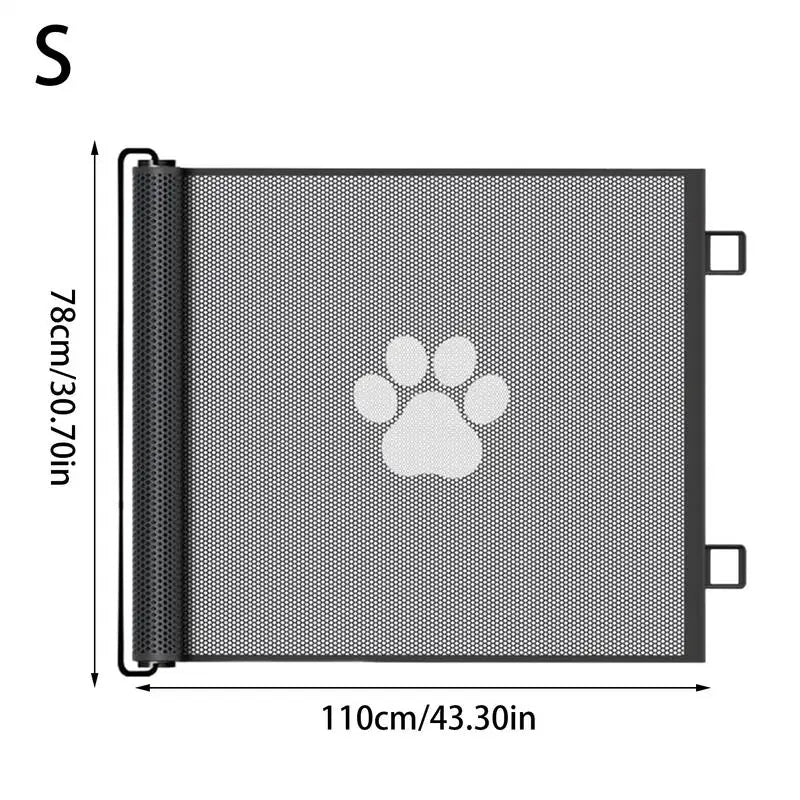 Dog Gate Indoor Retractable Mesh Baby Fence Pet Accessories For Porch Window Fireplace Doorway Yard Nursery Kitchen Balcony Pool