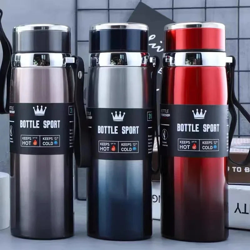 1L Thermal Water Bottle Keep Cold and Hot Water Bottle Thermos for Water Tea Coffee Vacuum Flasks Stainless Steel Thermos Bottle