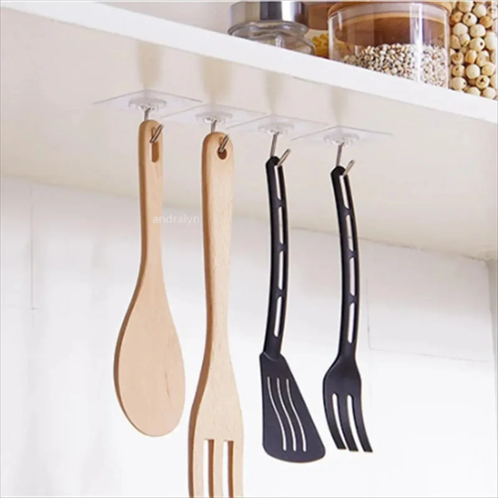 10 lbs Heavy-Duty Repositionable Hooks – Stainless Steel, No Damage, Dry Surface Only, for Towels & Robes