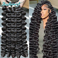 Loose Deep Wave 28 30 Inch Indian Remy Raw Virgin Unprocessed Human Hair Loose Wave Extensions 1 2 3 4 Bundles Deal