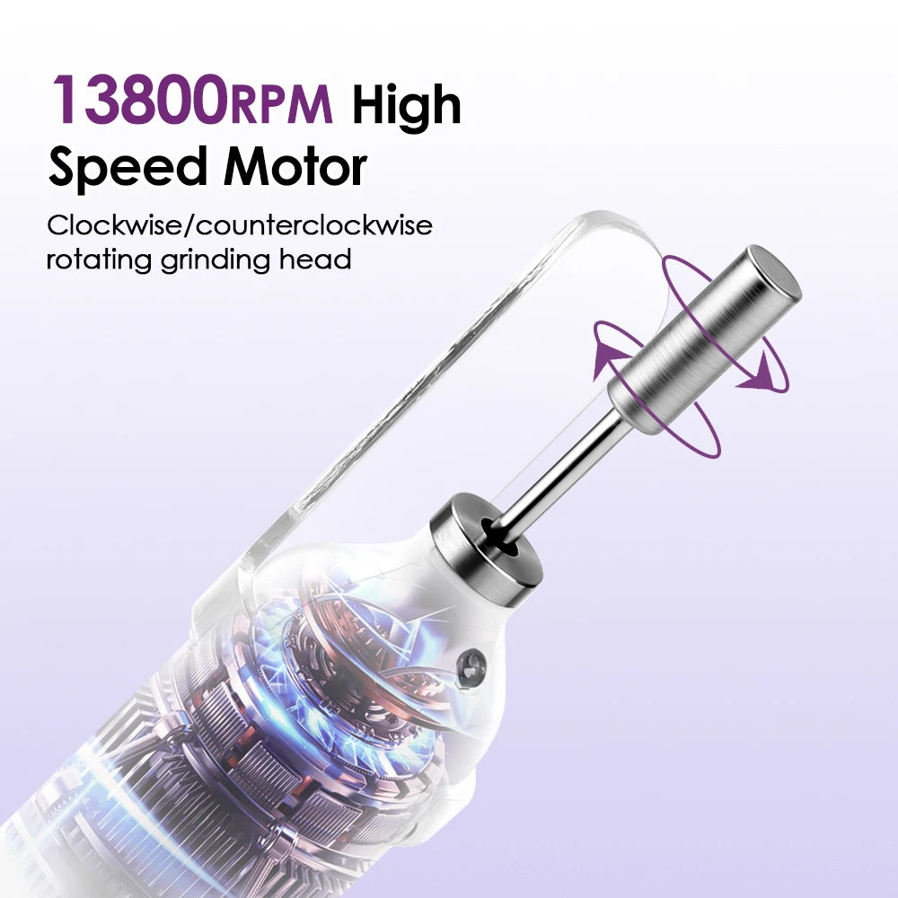 Professional Electric Nail Drill Machine Nails Grinding Polishing Dead Skin Removal Art Sanding File Pen Manicure Machine