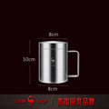Office 420ml LFGB Certification Pure 316 Stainless Steel Mug Heat Insulation Water Cup Ultra Hard Fall Resistant Milk Mark Cup
