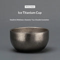 Gianxi Pure Titanium High-End Small Tea Bowl Ice Crystal Master Cup Tea Set Outdoor Camping Personal Titanium Alloy Water Cup
