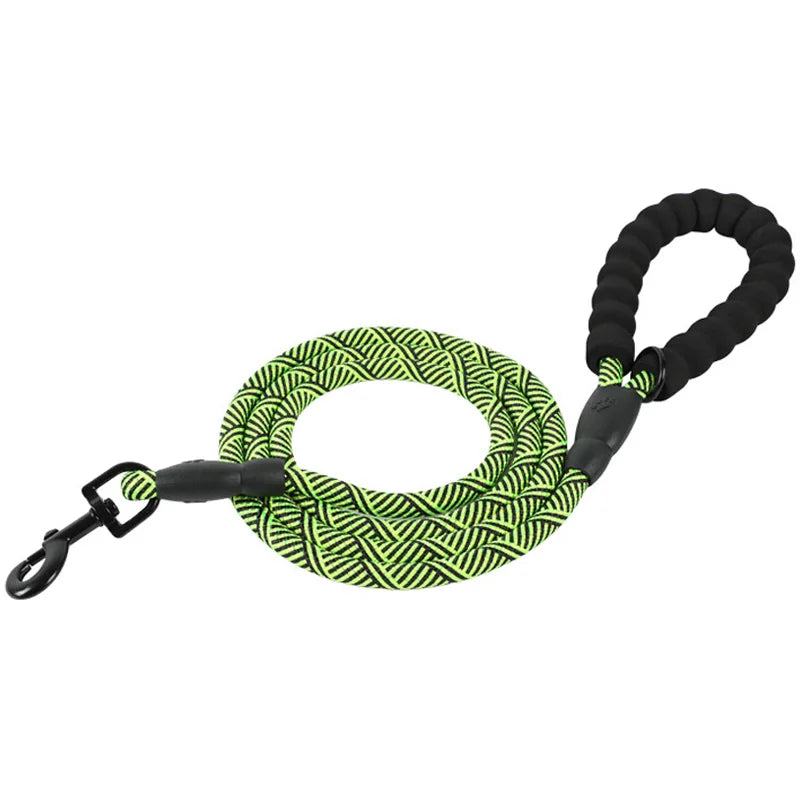 Reflective Dog Leash With Comfortable Padded Handle-Double Strong Leashes for Leash Reinforced Leash Enhance Safety And control