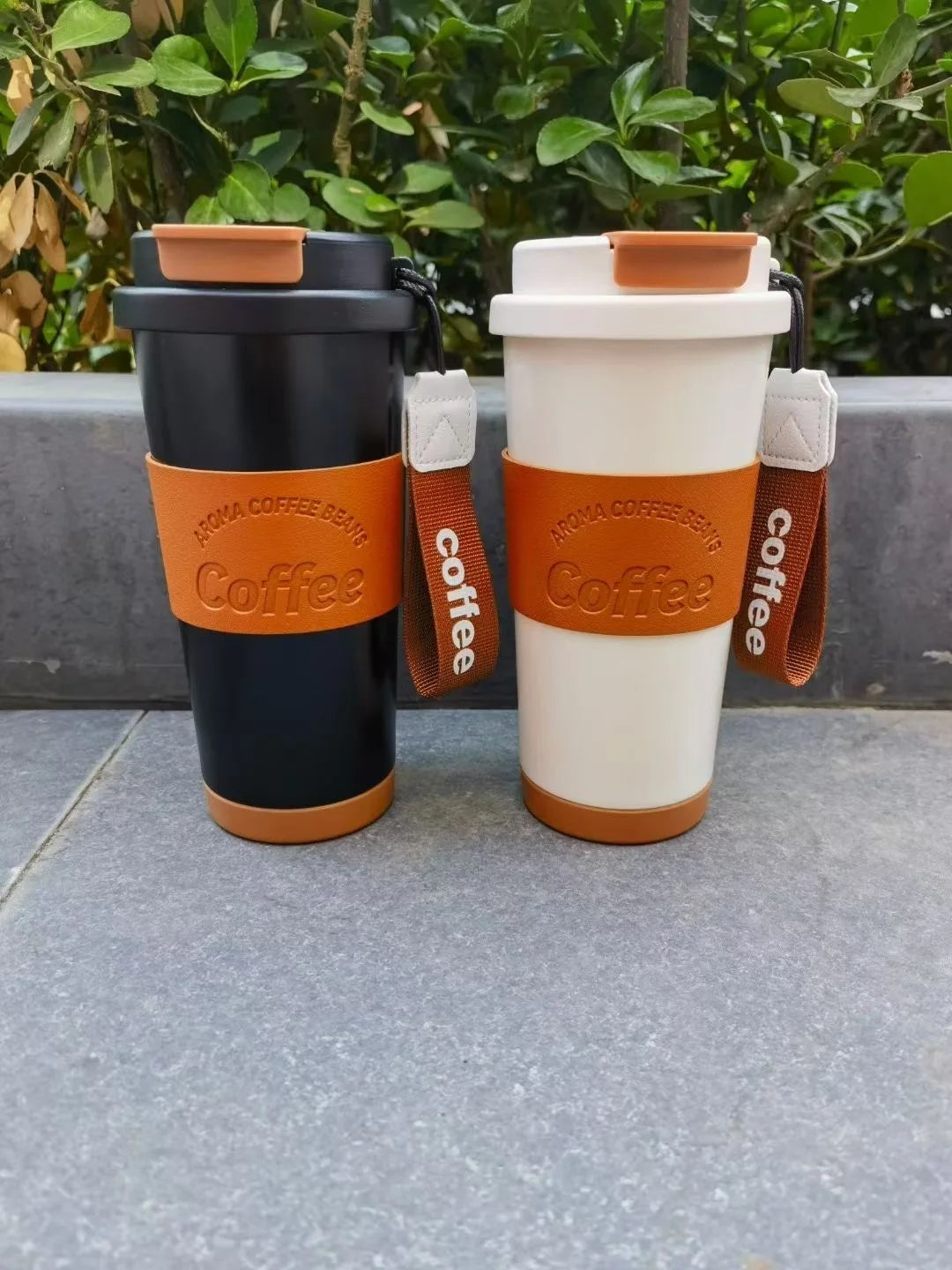 550ML Thermo Cafe Coffee Mug Car Thermos Mug  Thermos Bottle Keep Cold BPA Free Vacuum Flasks Stainless Steel Water Bottle Gift