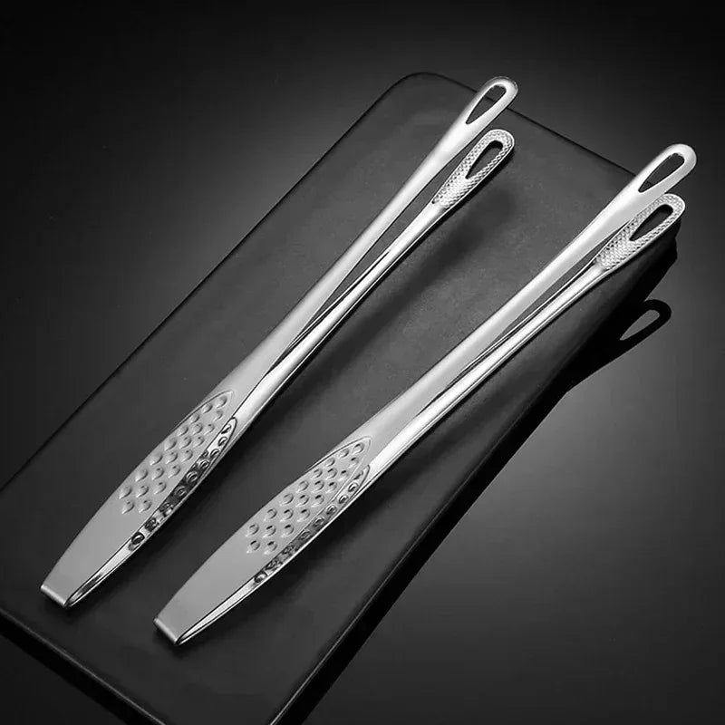 1/2pcs Stainless Steel BBQ Grill Tongs Meat Cooking Tweezers Kitchen Barbecue Clips Utensils Accessory  Tongs Clips Barbecue
